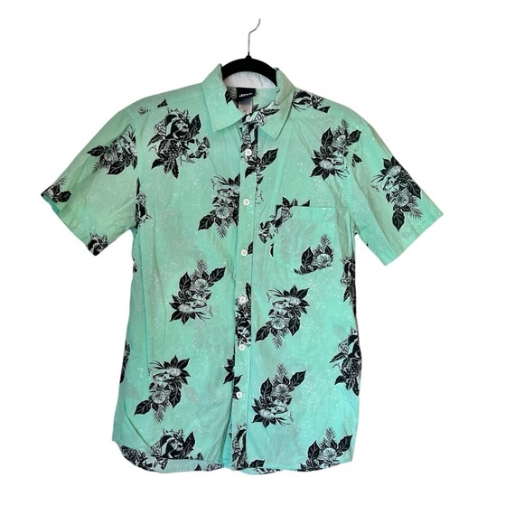 Star Wars Other - Star Wars Hawaiian Shirt Mint Green Floral Size Small Stormtroopers Darth Men's
